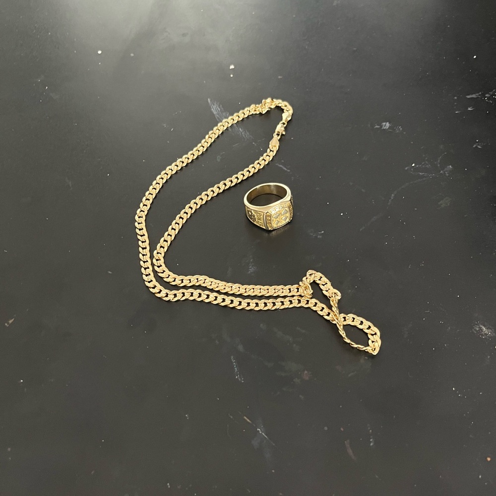 Gold jewelry bundle